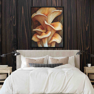 Huge Mushrooms - Earthy Tones Nature Canvas Print - Luxury Wall Art 