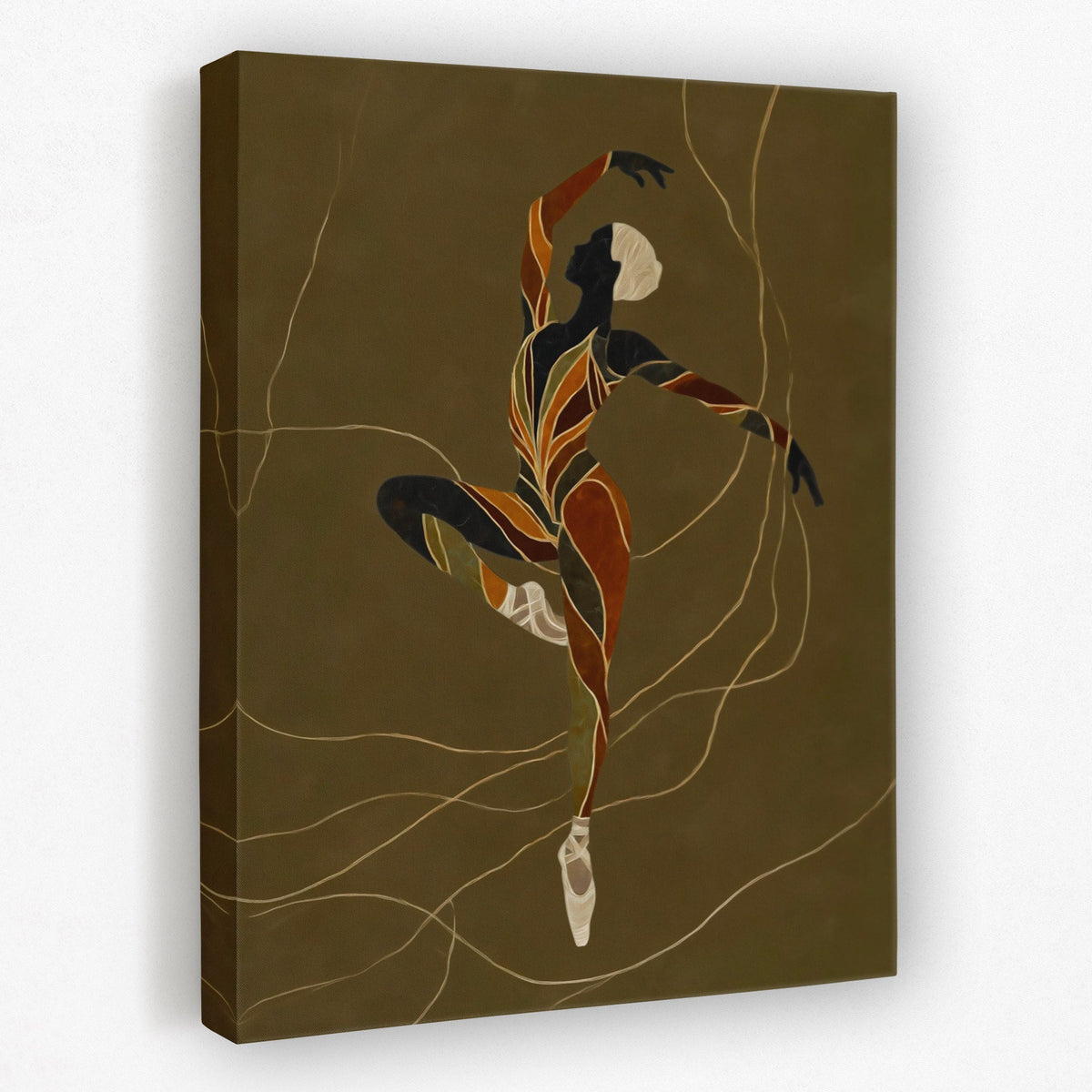 Dancer's Copper Leap - Luxury Wall Art