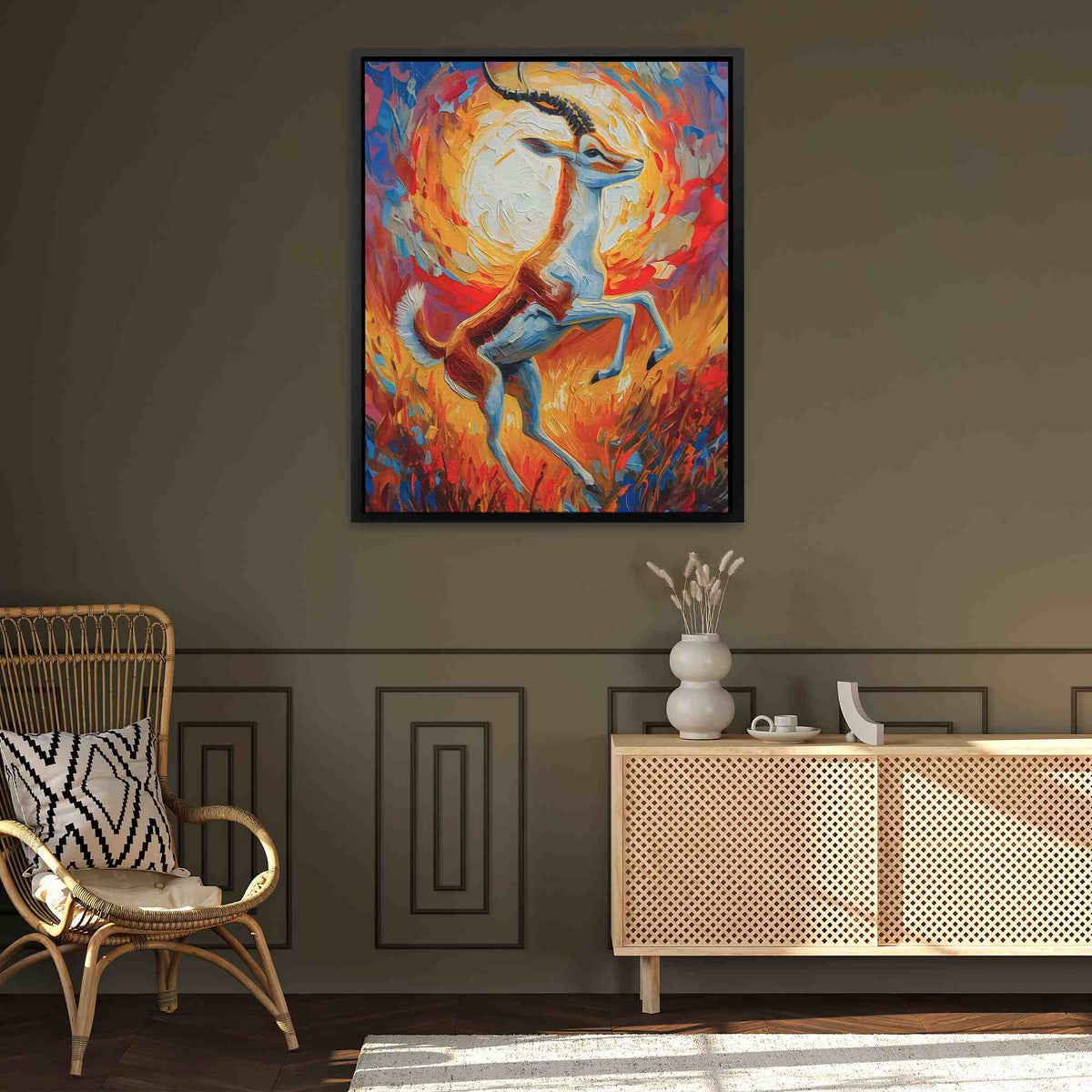 Dancing Antelope - Luxury Wall Art