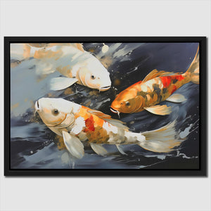 Dancing Koi - Luxury Wall Art