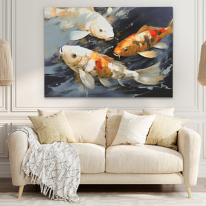 Dancing Koi - Luxury Wall Art