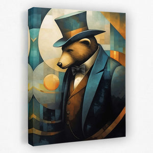 Dapper Bear - Luxury Wall Art