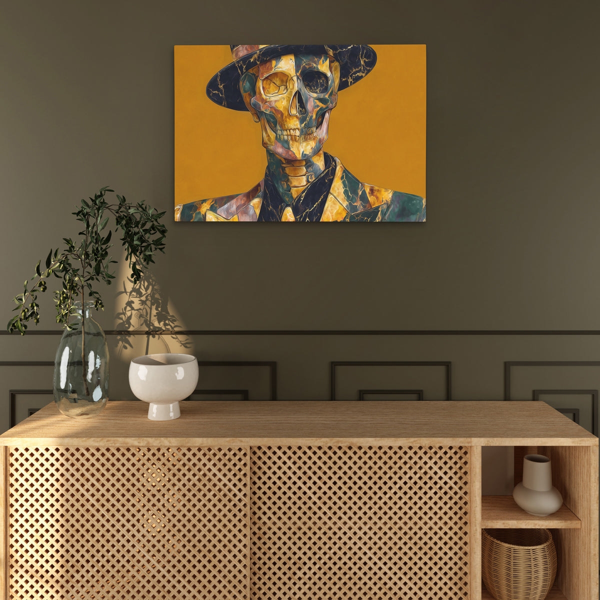 Dapper Death Portrait - Luxury Wall Art