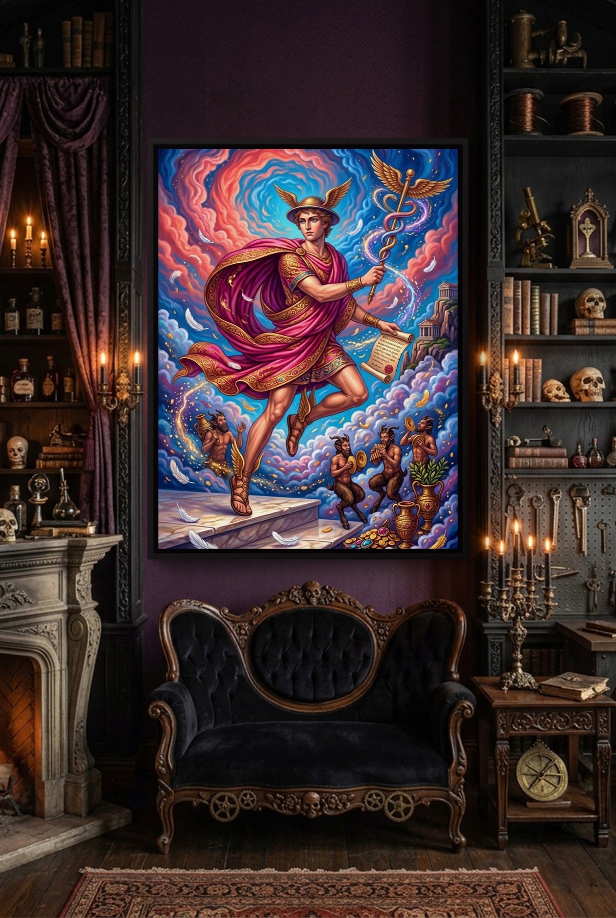Dapper Skeleton Watches — dapper skeleton watches p indoor room with furniture 1port framed black
