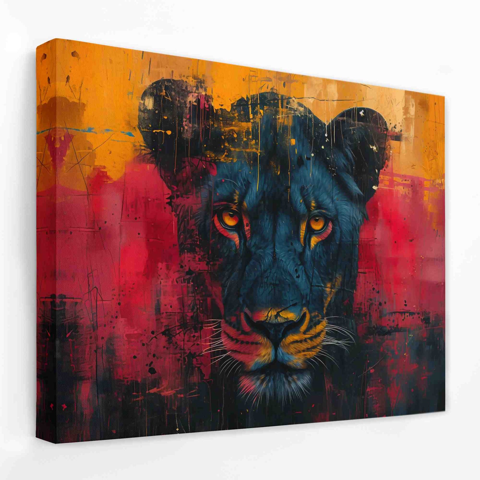 Daring Lioness - Africa Canvas Wall Art