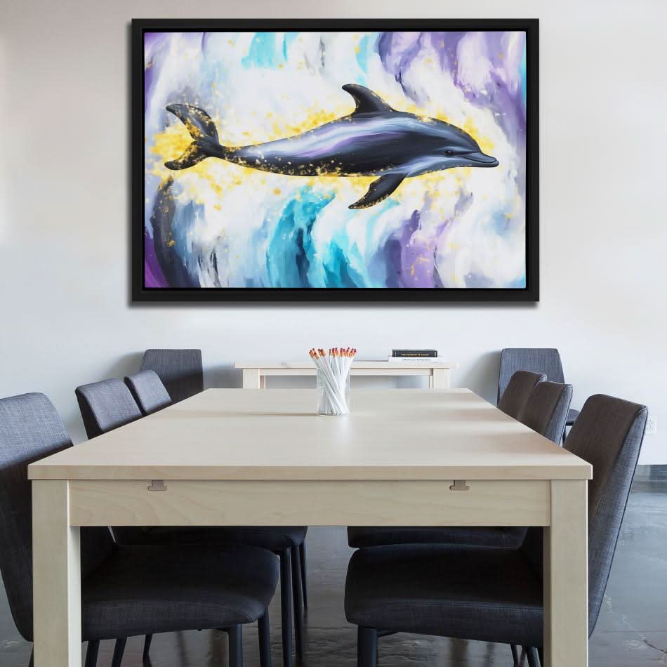 Dark Dolphin - Luxury Wall Art