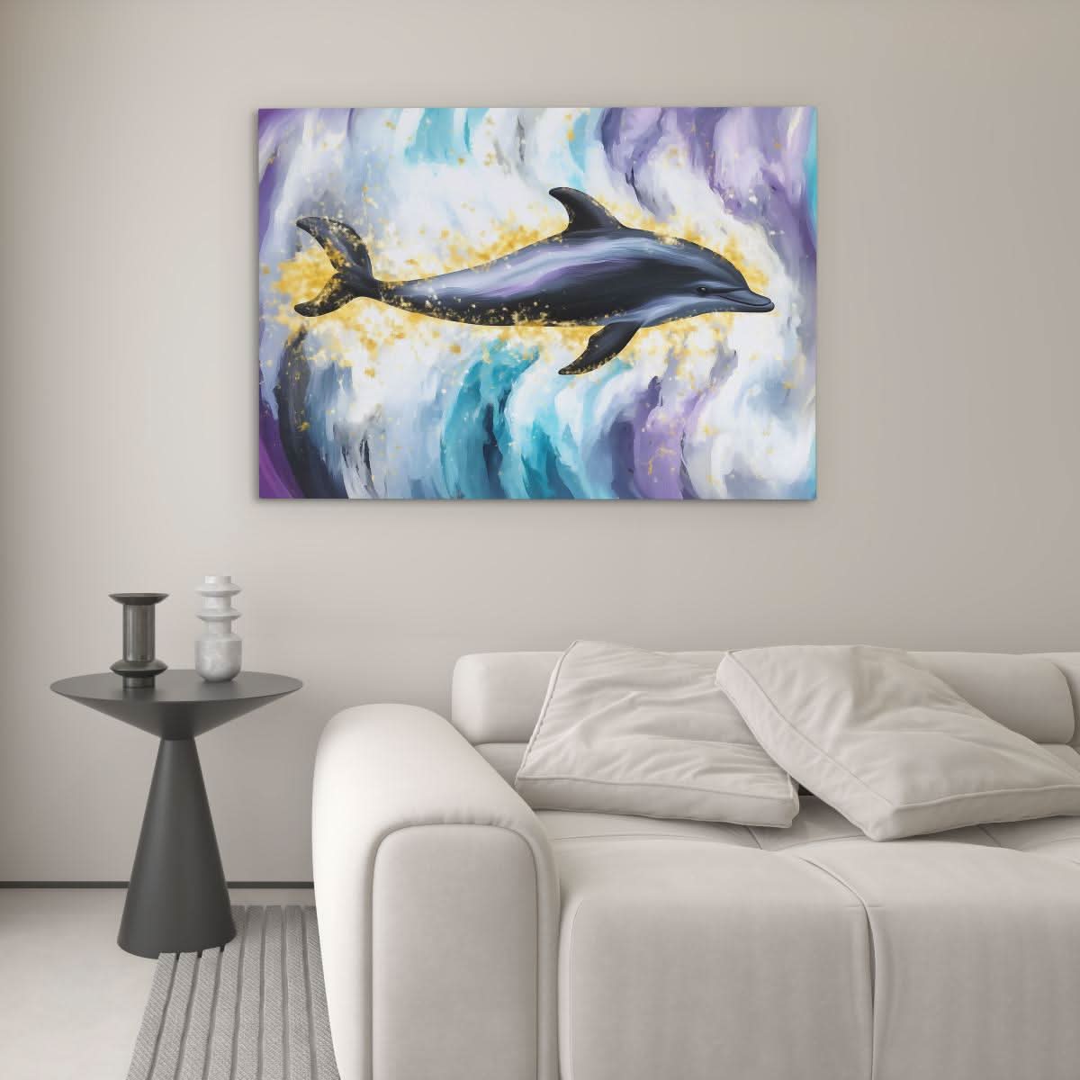Dark Dolphin - Luxury Wall Art