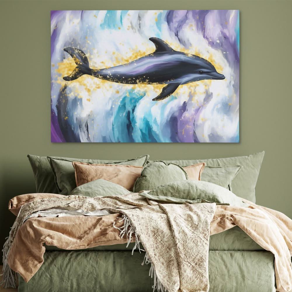 Dark Dolphin - Luxury Wall Art