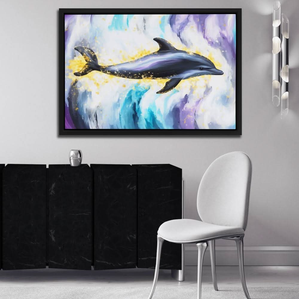 Dark Dolphin - Luxury Wall Art