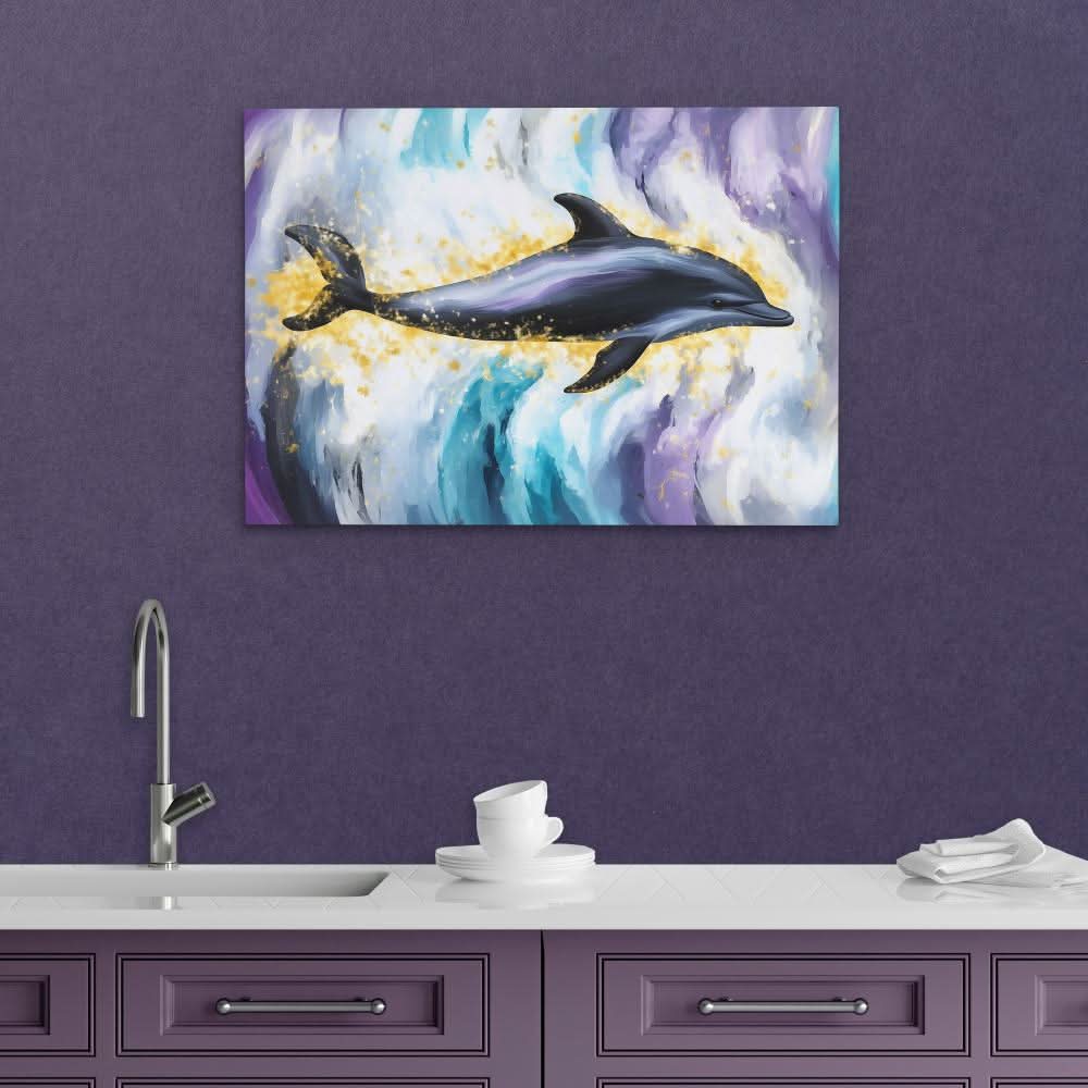 Dark Dolphin - Luxury Wall Art