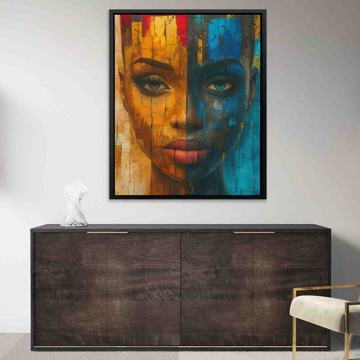 Dark Gold Queen - Luxury Wall Art