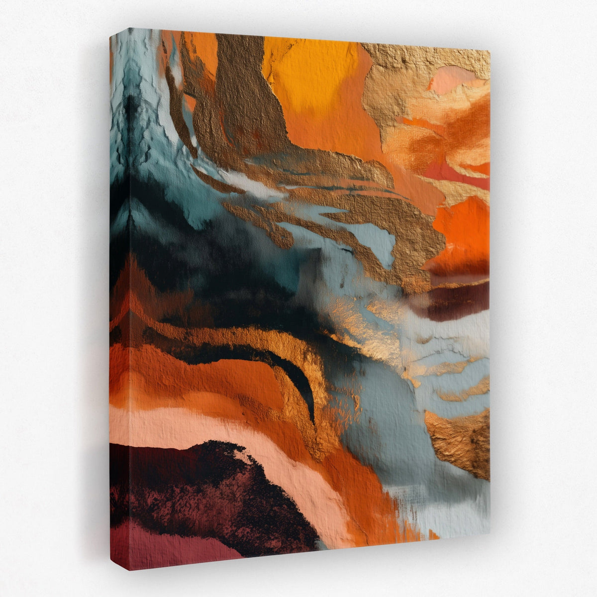 Dark Navy Tide canvas wall art