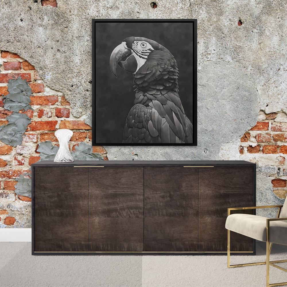 Dark Parrot - Luxury Wall Art