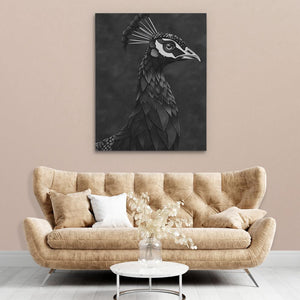 Dark Peacock - Luxury Wall Art