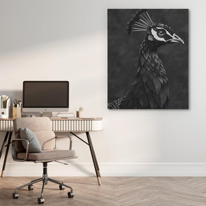 Dark Peacock - Luxury Wall Art