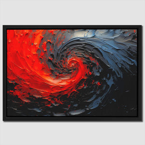 Dark Red Swirl - Luxury Wall Art