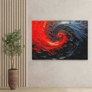 Dark Red Swirl - Luxury Wall Art