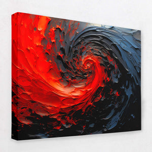 Dark Red Swirl - Luxury Wall Art