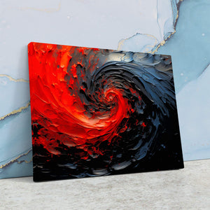 Dark Red Swirl - Luxury Wall Art