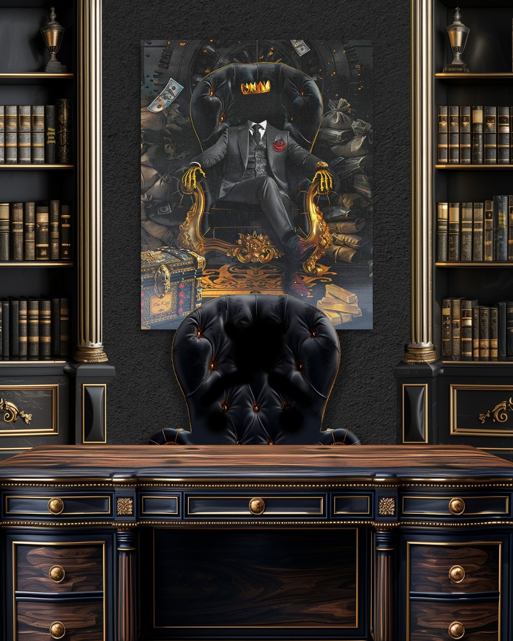 Dark Vault King - Luxury Wall Art