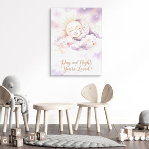 Day and Night, You're Loved — day and night, you're loved sq kids room 1 1port flush print