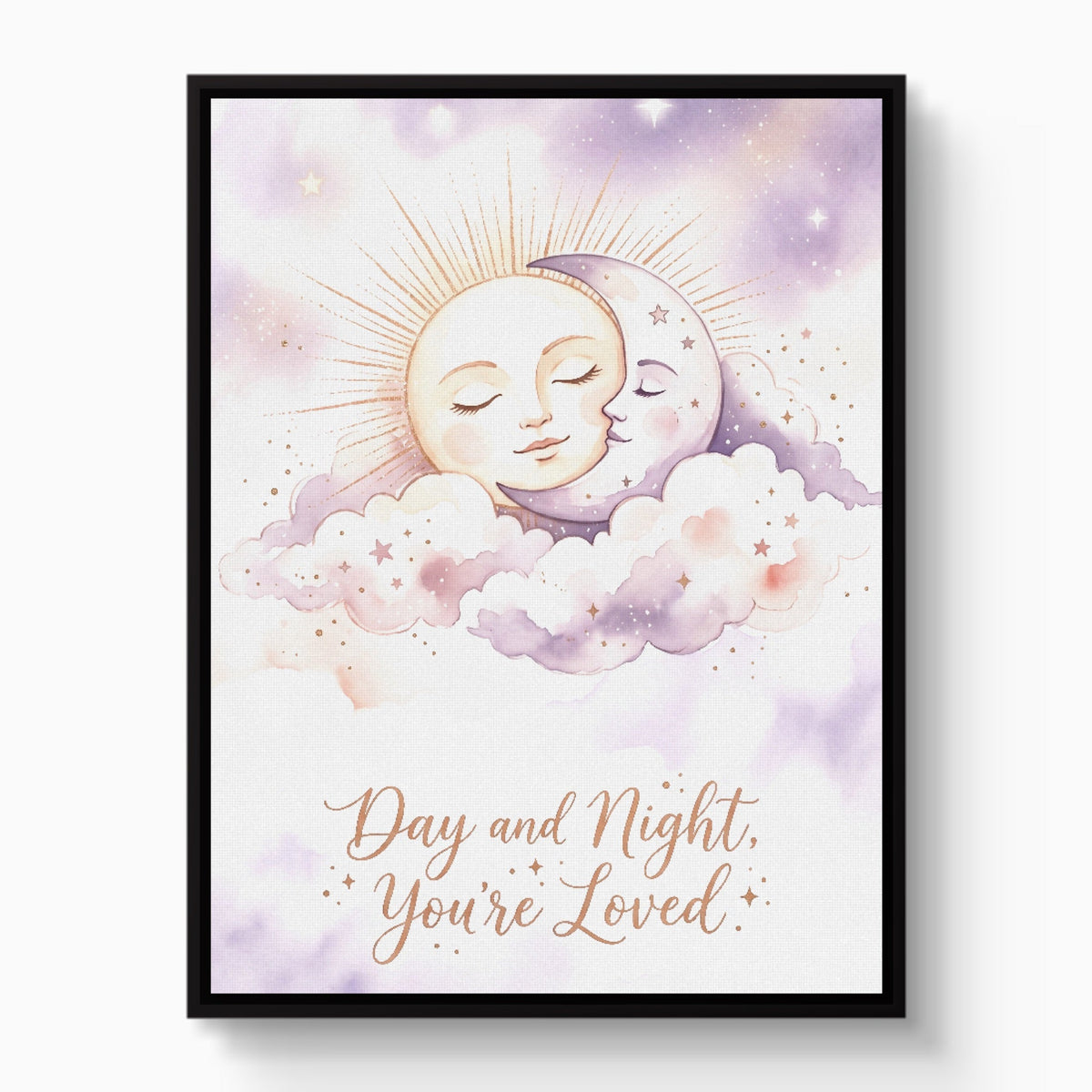 Day and Night, You're Loved - Luxury Wall Art