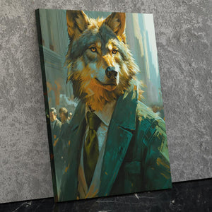 Day Trader Wolf - Luxury Wall Art