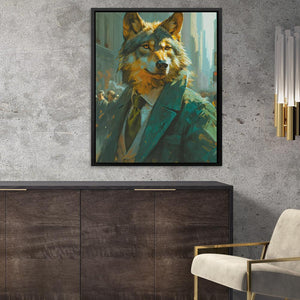 Day Trader Wolf - Luxury Wall Art