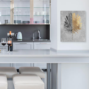 a kitchen with a white counter top and white chairs