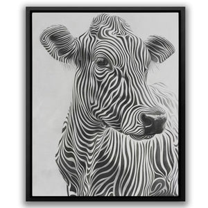 a black and white drawing of a zebra