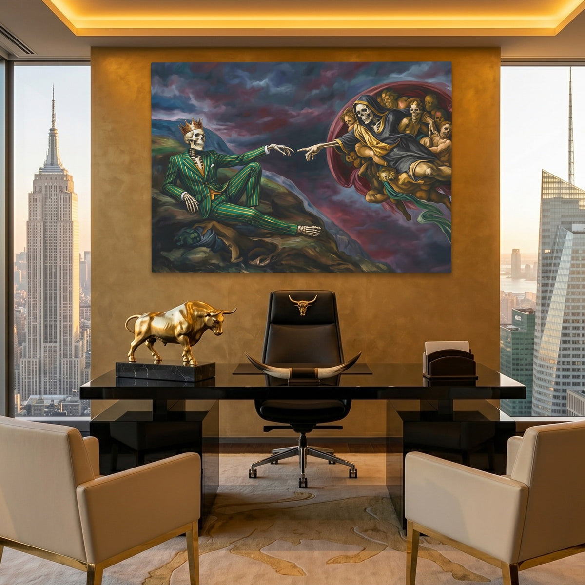 Death Sistine Moment - Luxury Wall Art