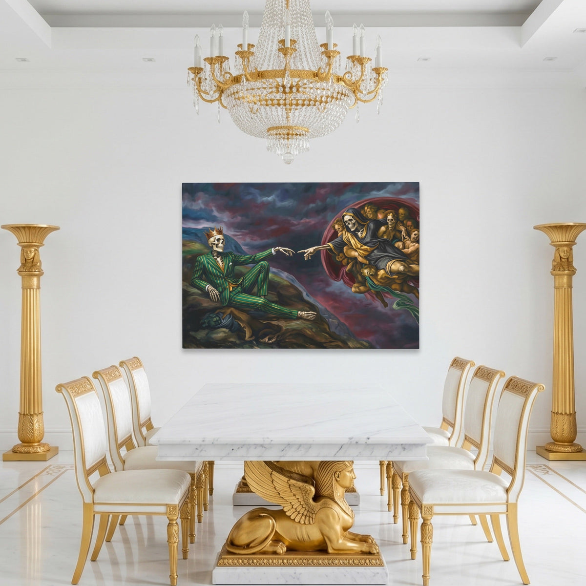 Death Sistine Moment - Luxury Wall Art