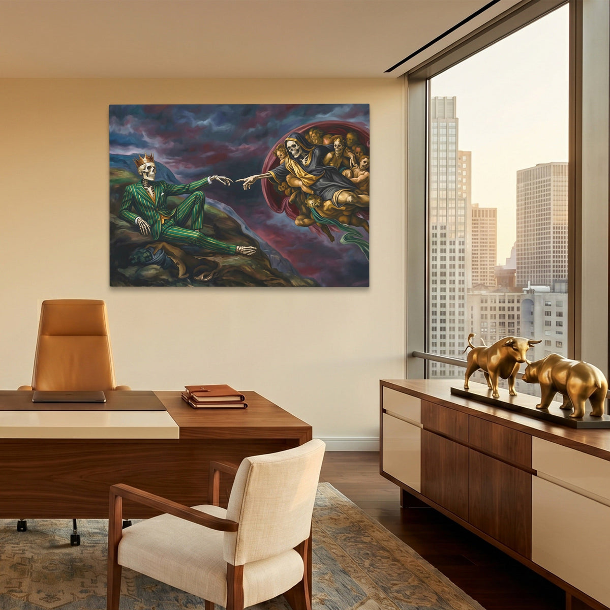 Death Sistine Moment - Luxury Wall Art
