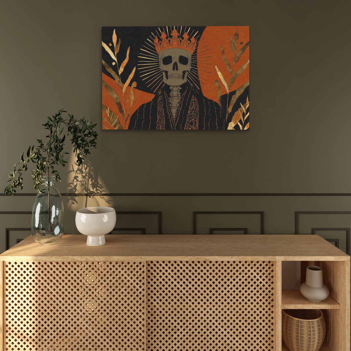 Deaths Golden Crown - Luxury Wall Art