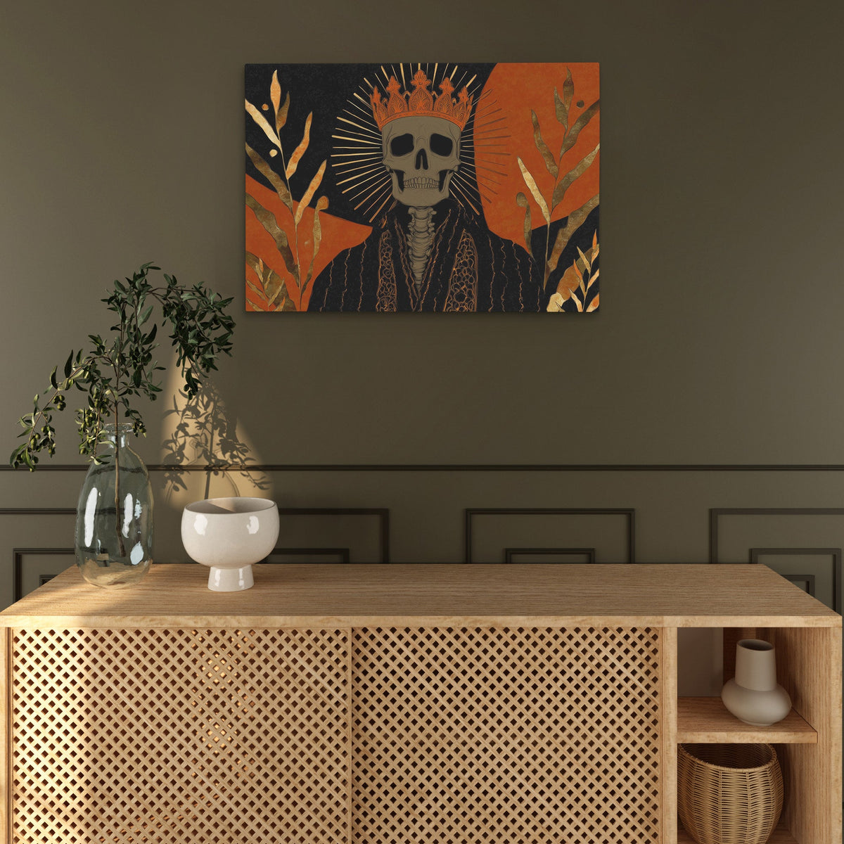 Deaths Golden Crown - Luxury Wall Art