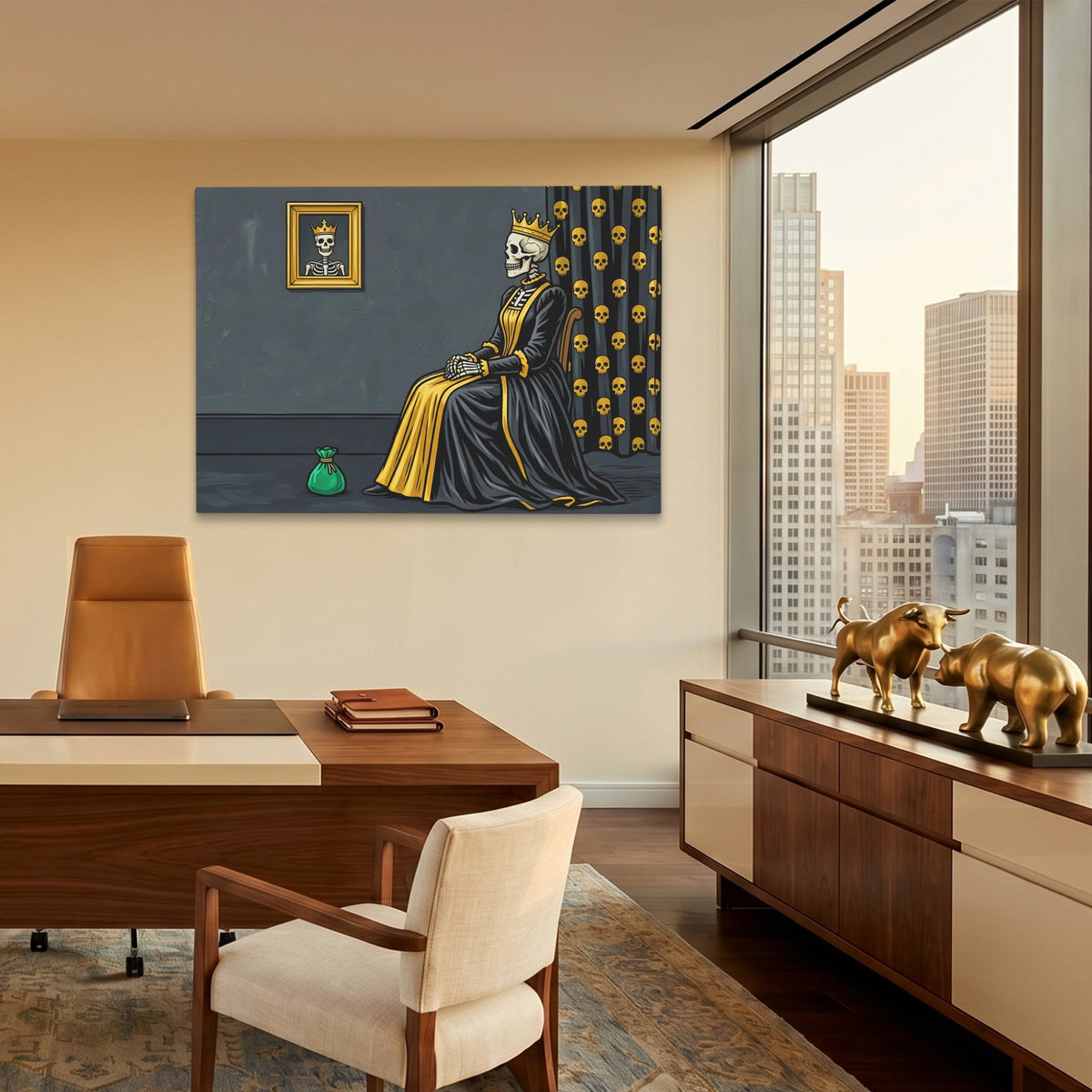 Death's Golden Throne - Luxury Wall Art