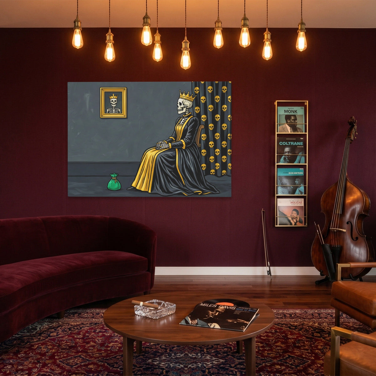 Death's Golden Throne - Luxury Wall Art