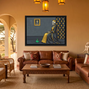 Death's Golden Throne - Luxury Wall Art