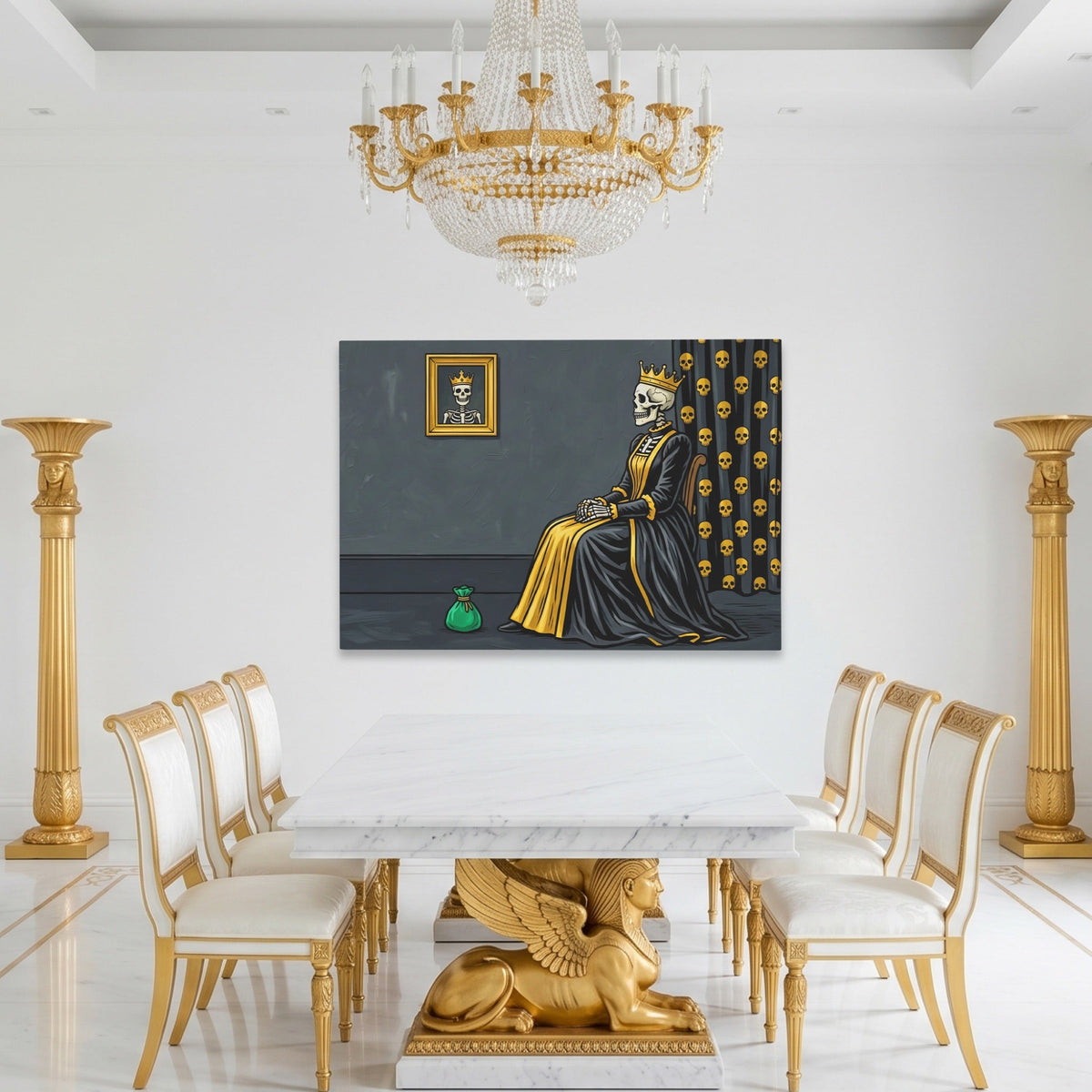 Death's Golden Throne - Luxury Wall Art
