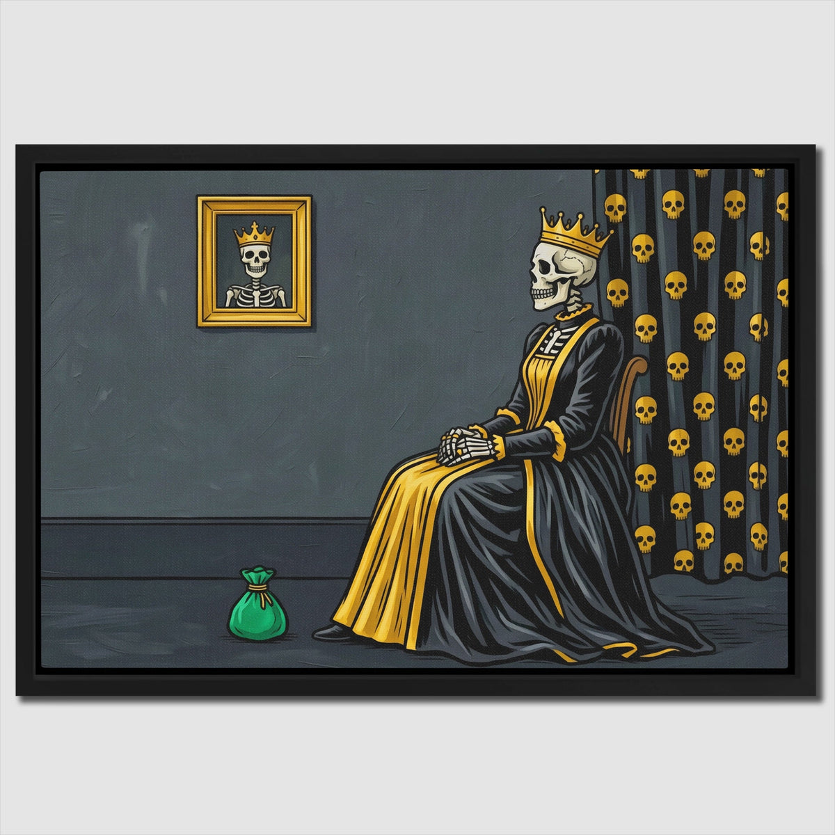 Death's Golden Throne - Luxury Wall Art