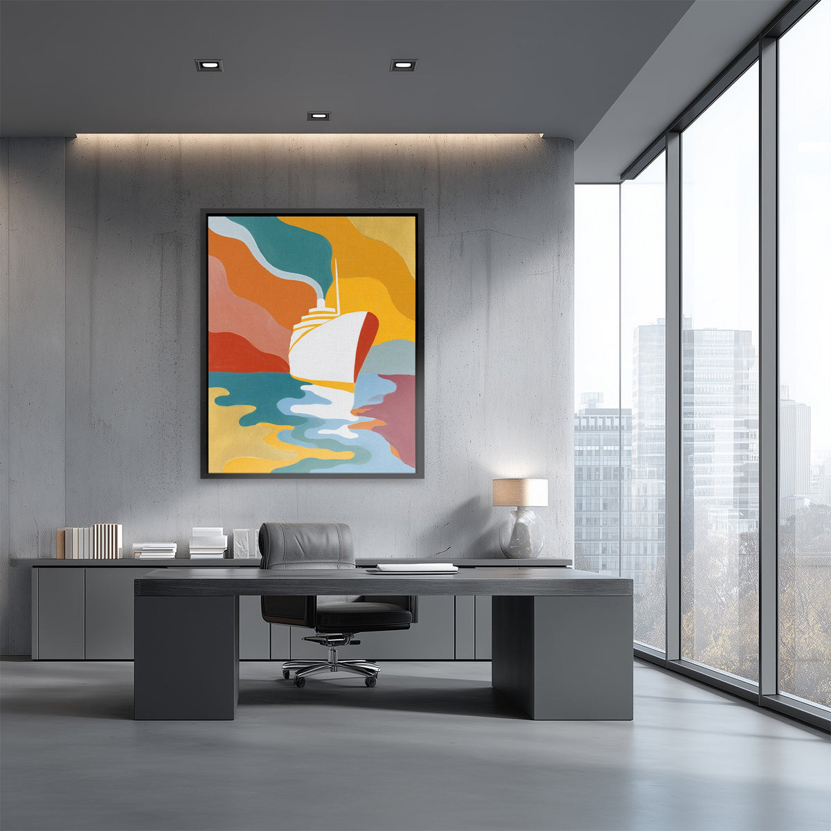 Deco Ocean Voyage - Luxury Wall Art