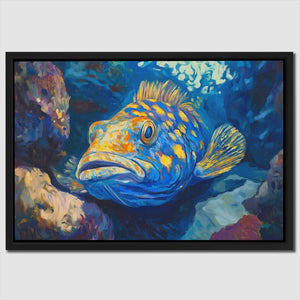 Deep Blue Rockfish - Luxury Wall Art