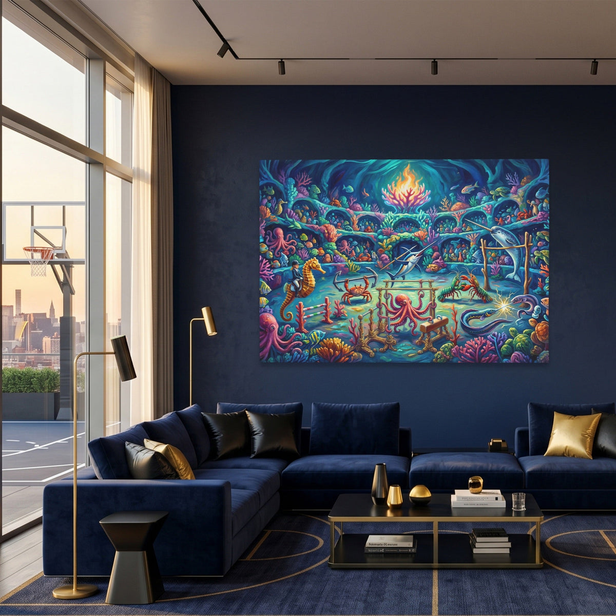 Deep Sea Olympics - Luxury Wall Art