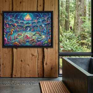 Deep Sea Olympics — Deep Sea Olympics Outdoor Bathroom Log Land 149