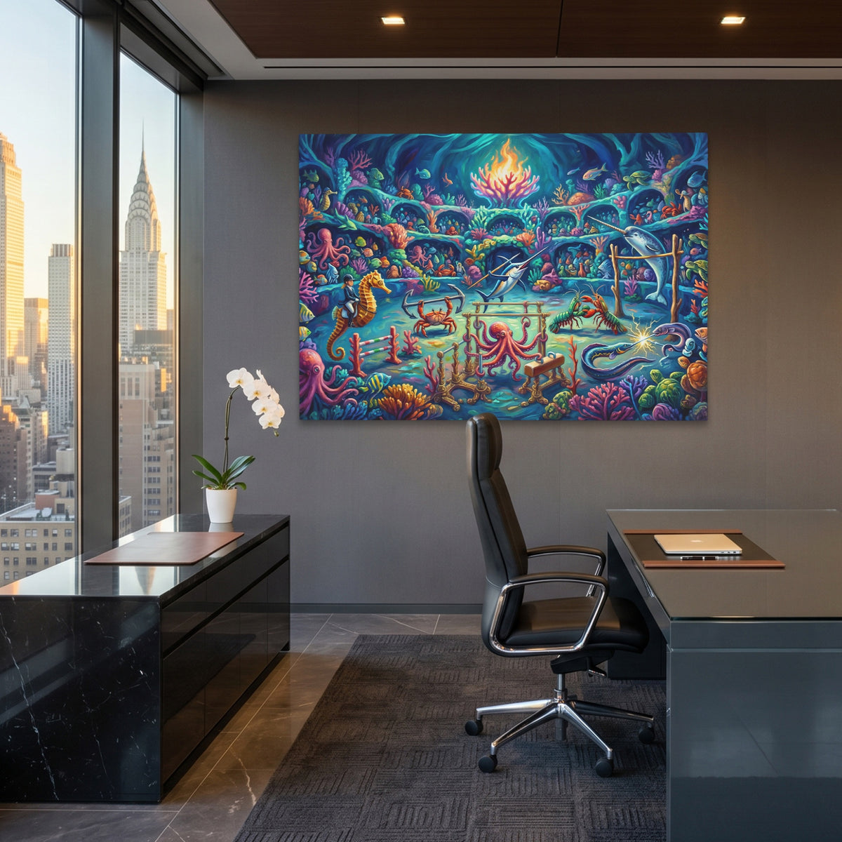 Deep Sea Olympics — Deep Sea Olympics Office View Land 136