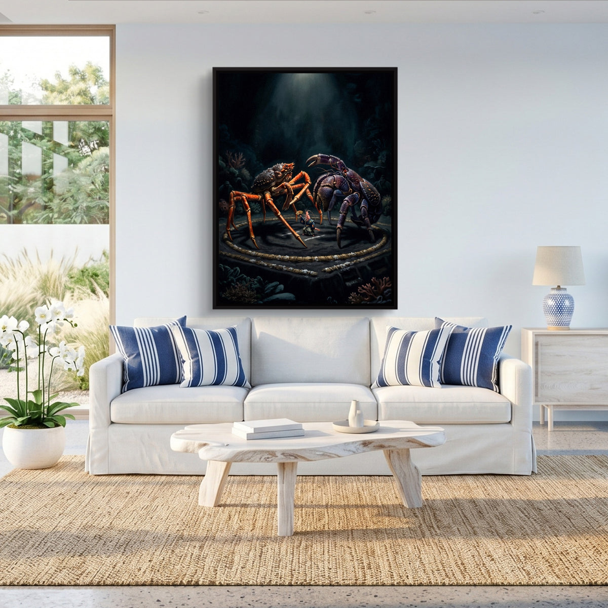 Deep Sea Sumo — deep sea sumo sq beach house 1port framed black