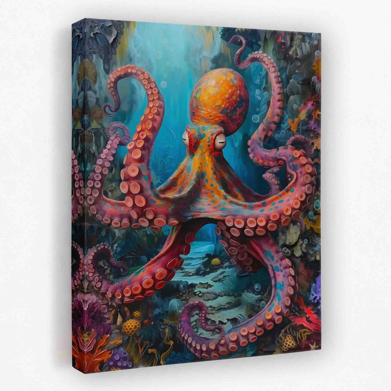 Deep Sea Tentacles - Animals Canvas Wall Art
