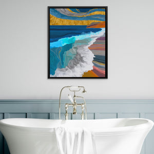 Deep Wave Sumi-e — Deep Wave Sumi e Bathtub Wall Art 36