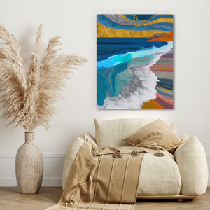 Deep Wave Sumi-e — Deep Wave Sumi e beige couch 316