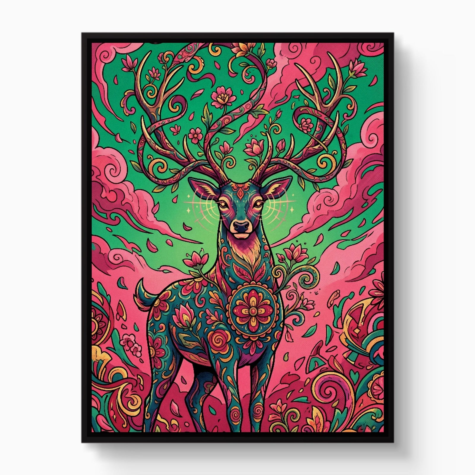 Deer Bloom - Luxury Wall Art